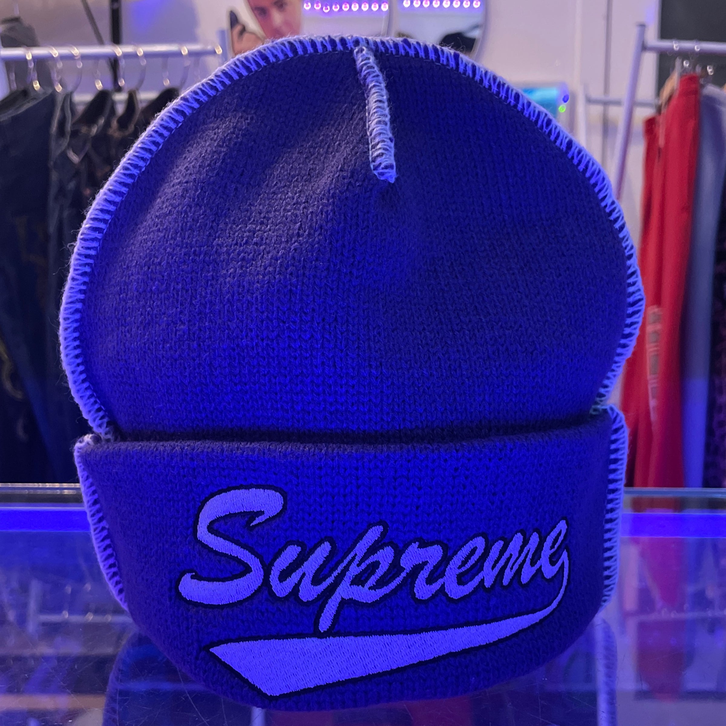 Supreme Contrast Stitch Beanie